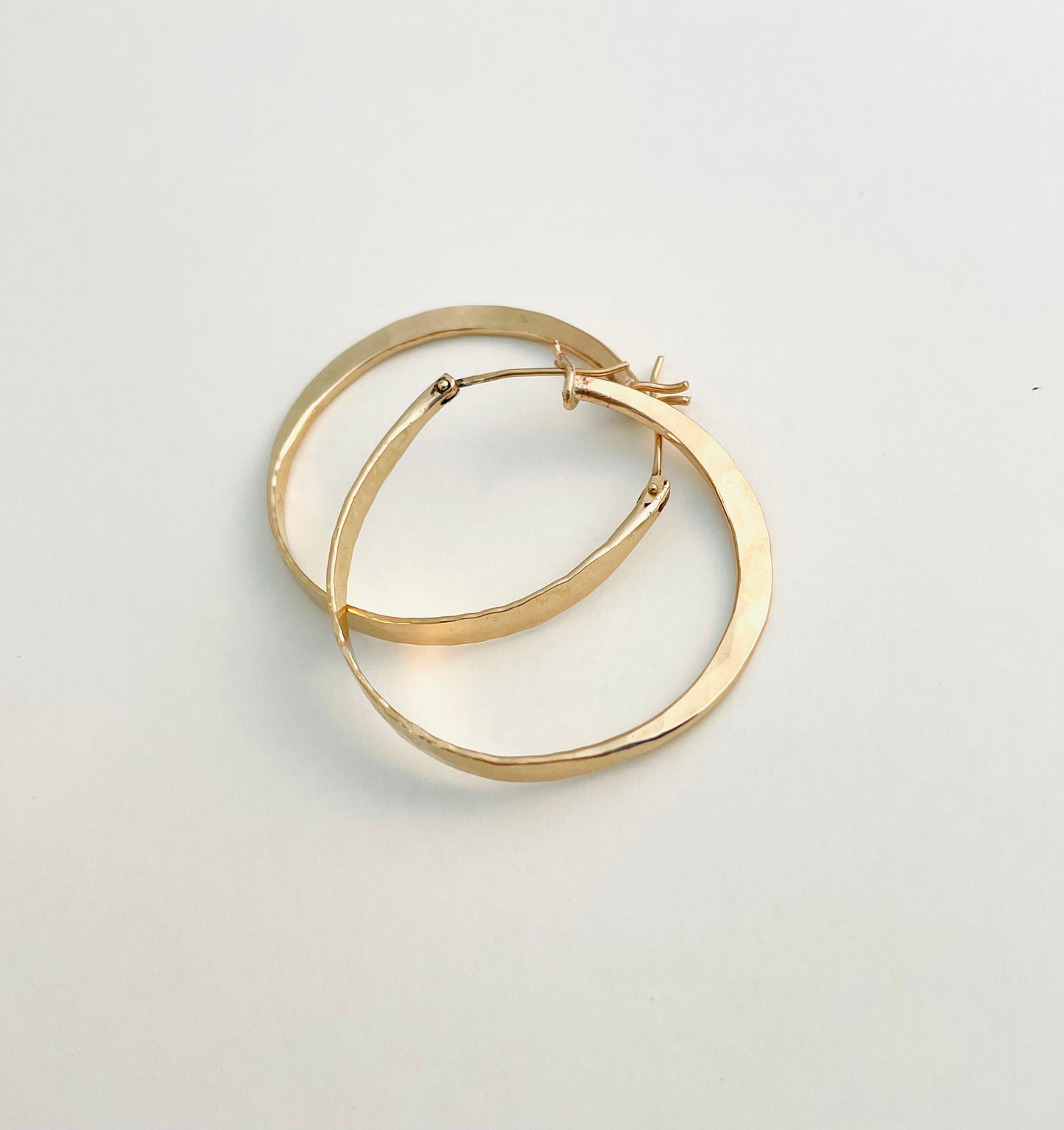 14K gold hoop earrings