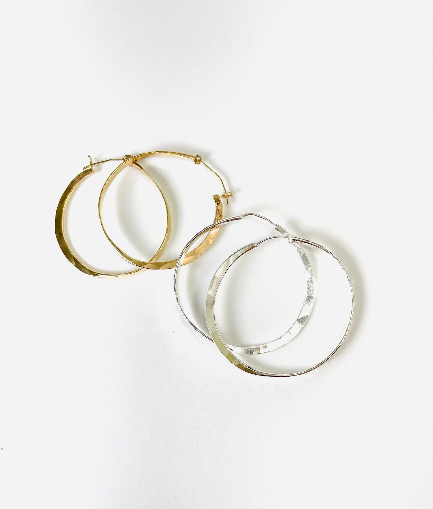 Sterling silver hoop earrings