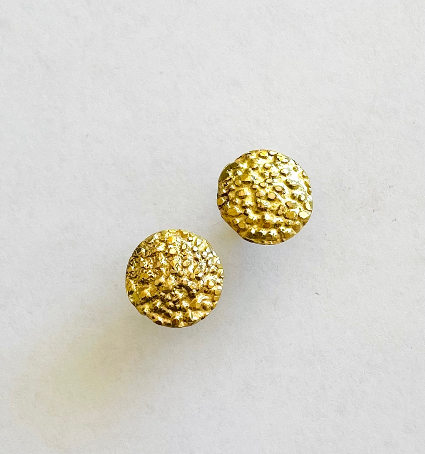 18k gold 'seaweed' studs