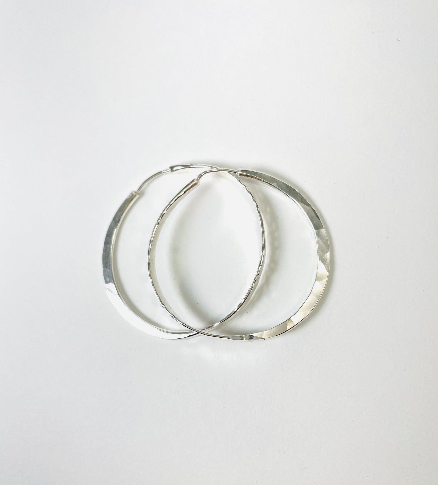 Sterling silver hoop earrings