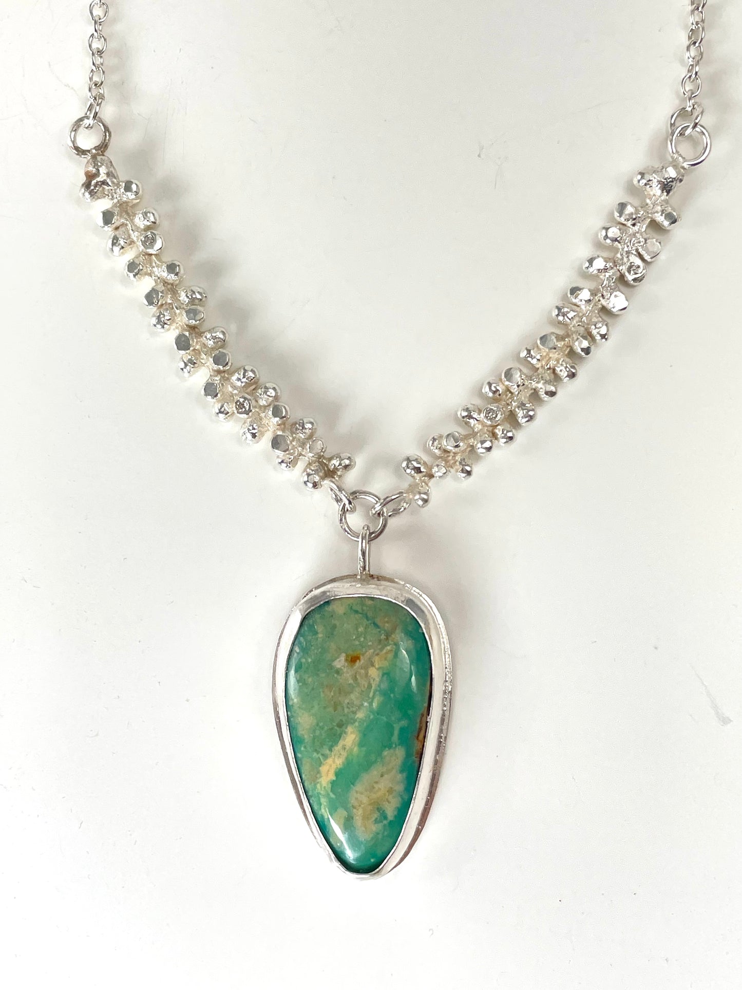 Sonoran turquoise in silver