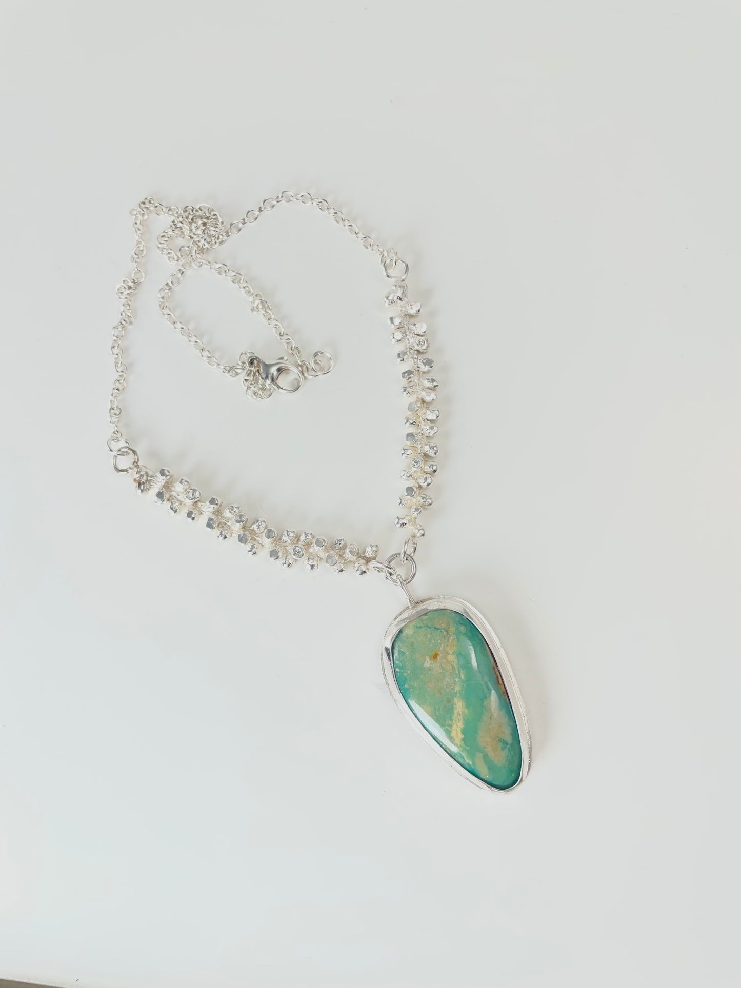 Sonoran turquoise in silver