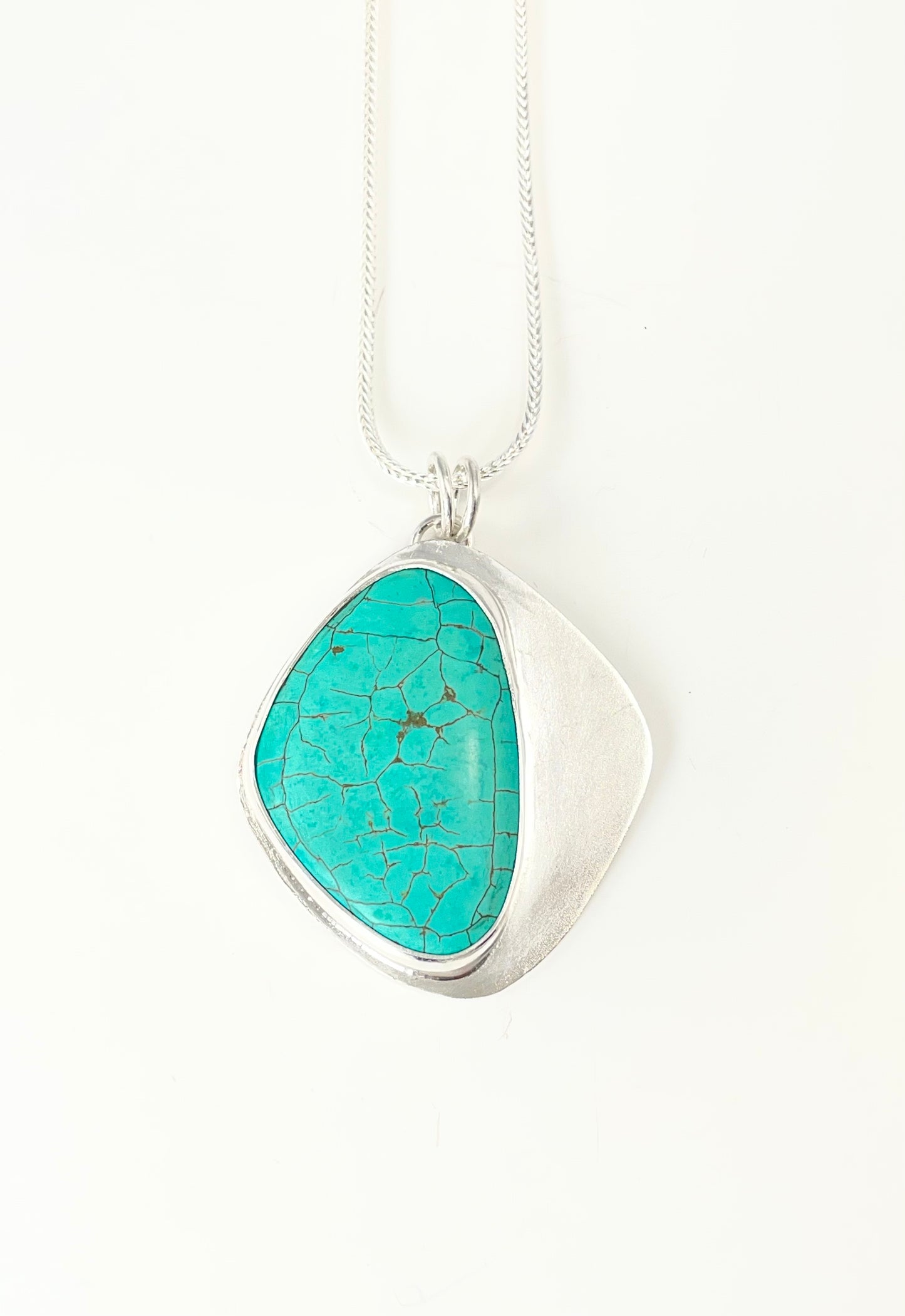 Sterling silver and turquoise pendant